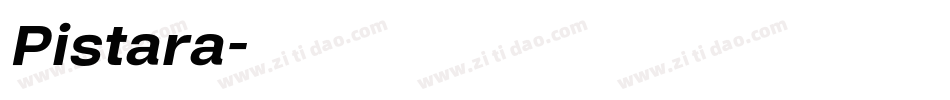 Pistara字体转换