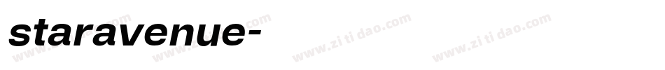 staravenue字体转换