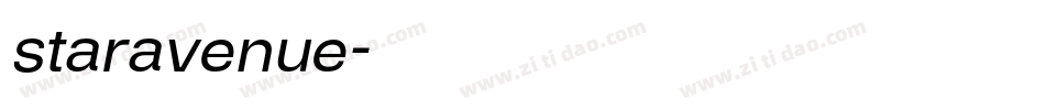 staravenue字体转换
