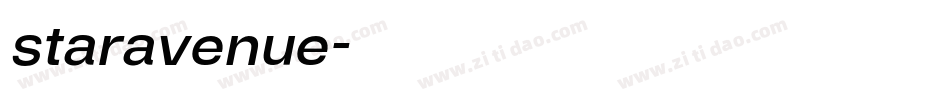 staravenue字体转换
