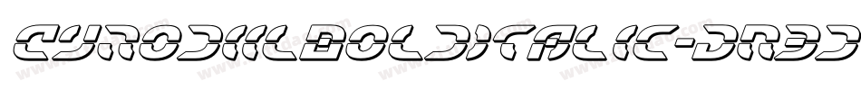 CyrodiilBoldItalic-DR3d字体转换