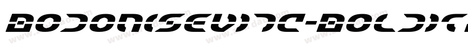 BodoniSevITC-BoldItal字体转换
