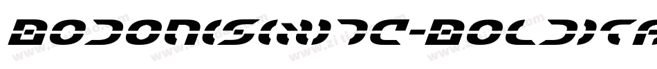 BodoniSixITC-BoldItal字体转换