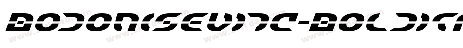 BodoniSevITC-BoldItal字体转换