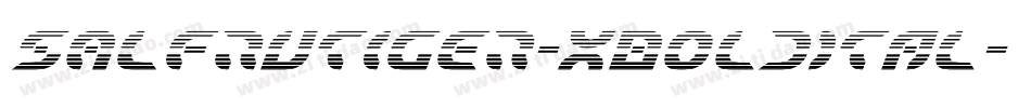 SALFrutiger-XBoldItal字体转换