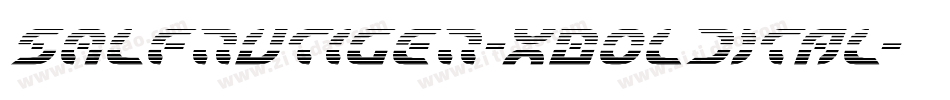 SALFrutiger-XBoldItal字体转换