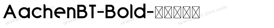 AachenBT-Bold字体转换