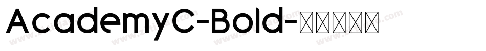 AcademyC-Bold字体转换