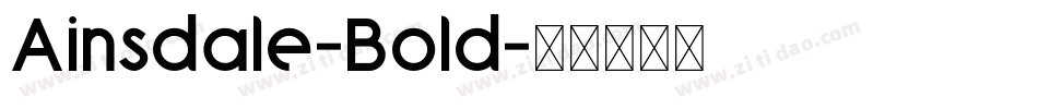 Ainsdale-Bold字体转换