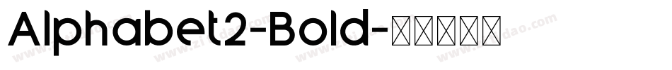 Alphabet2-Bold字体转换