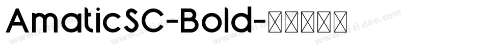 AmaticSC-Bold字体转换
