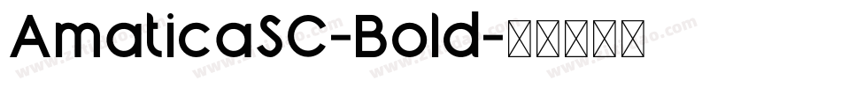 AmaticaSC-Bold字体转换