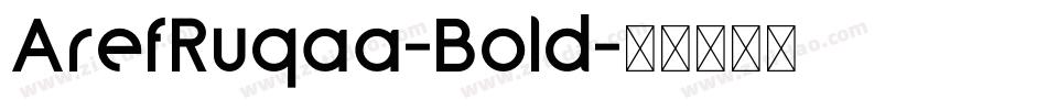 ArefRuqaa-Bold字体转换