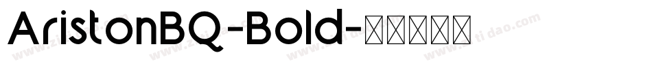 AristonBQ-Bold字体转换