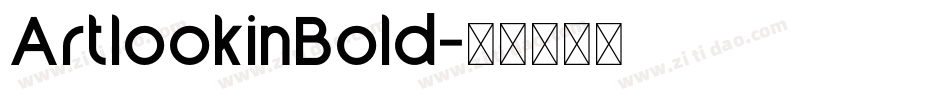 ArtlookinBold字体转换