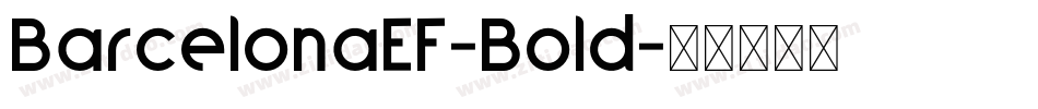 BarcelonaEF-Bold字体转换