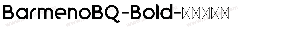 BarmenoBQ-Bold字体转换