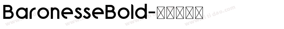 BaronesseBold字体转换
