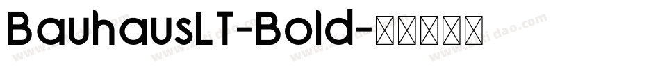 BauhausLT-Bold字体转换