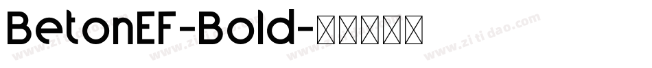 BetonEF-Bold字体转换