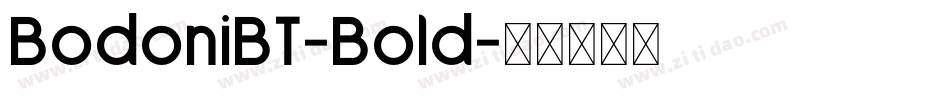 BodoniBT-Bold字体转换