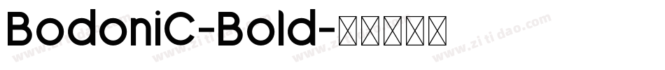 BodoniC-Bold字体转换