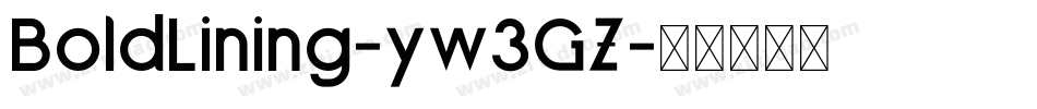 BoldLining-yw3GZ字体转换