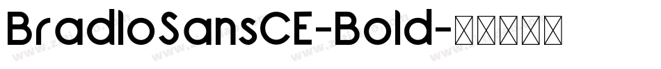 BradloSansCE-Bold字体转换