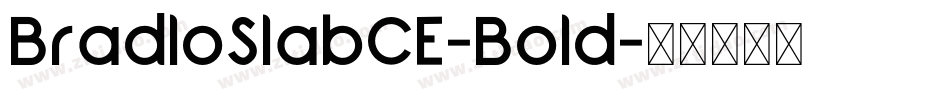 BradloSlabCE-Bold字体转换