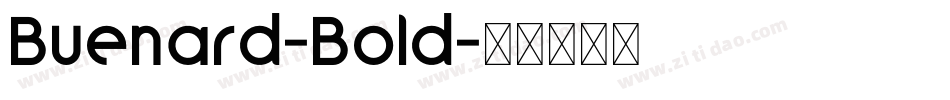 Buenard-Bold字体转换