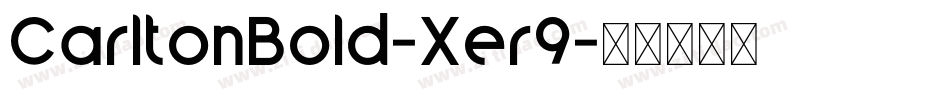 CarltonBold-Xer9字体转换
