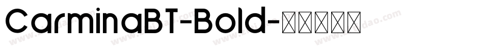 CarminaBT-Bold字体转换