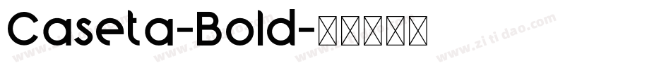 Caseta-Bold字体转换