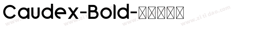 Caudex-Bold字体转换
