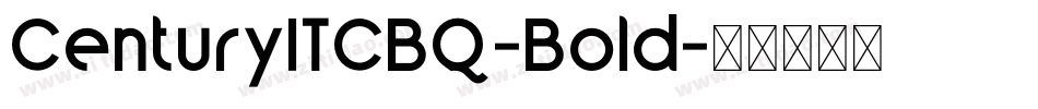 CenturyITCBQ-Bold字体转换