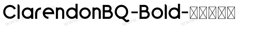 ClarendonBQ-Bold字体转换