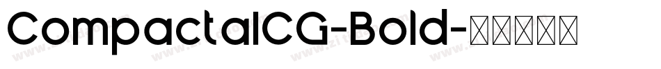 CompactaICG-Bold字体转换