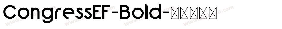 CongressEF-Bold字体转换