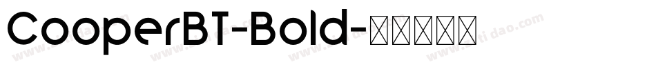 CooperBT-Bold字体转换
