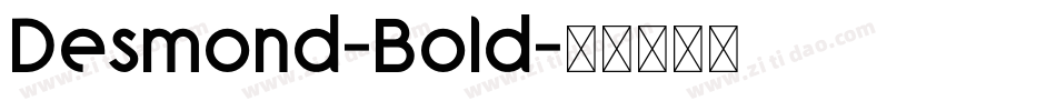 Desmond-Bold字体转换