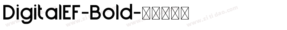 DigitalEF-Bold字体转换