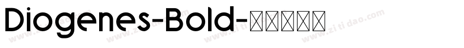 Diogenes-Bold字体转换