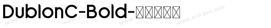 DublonC-Bold字体转换