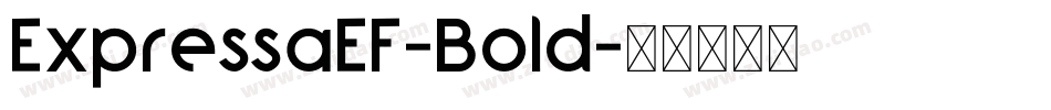 ExpressaEF-Bold字体转换