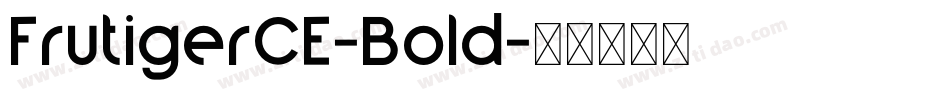 FrutigerCE-Bold字体转换