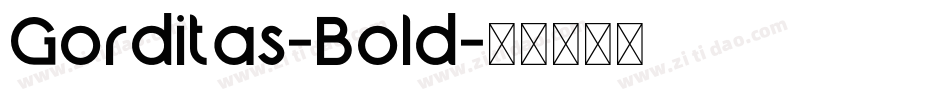 Gorditas-Bold字体转换