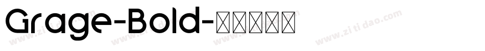 Grage-Bold字体转换