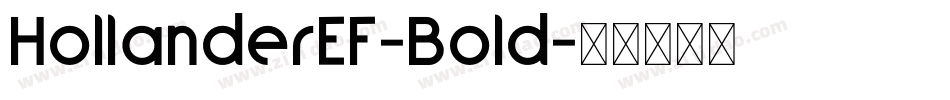 HollanderEF-Bold字体转换