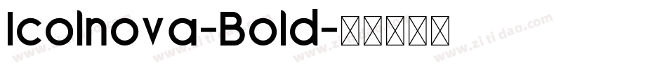 Icolnova-Bold字体转换