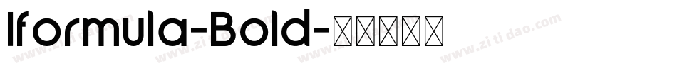 Iformula-Bold字体转换